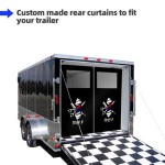 Enclosed Trailer Rear Door Curtain