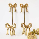 Gold Bow Curtain Tie Backs