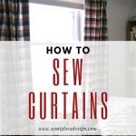 How To Sew A Curtain With Lining