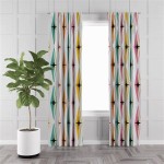 Mid Century Modern Curtains Drapes