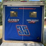 Race Trailer Rear Door Curtain