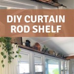 Shelf Over Window With Curtain Rod