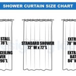 Size Of Standard Shower Curtain Liner